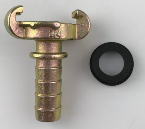 European Claw Coupling Hose End with Collar Coupling